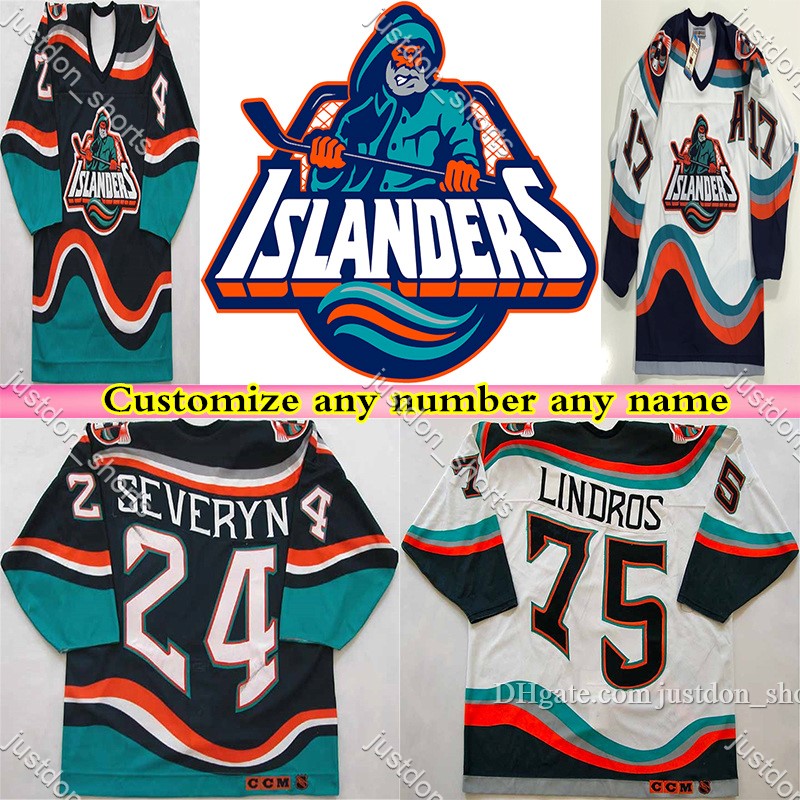

1995 Retro New York Islanders Fisherman CCM Jersey Hockey Wendel Clark Brett Lindros Zdeno Chara Bertuzzi Navy Blue White Alternate Stitched, Shows