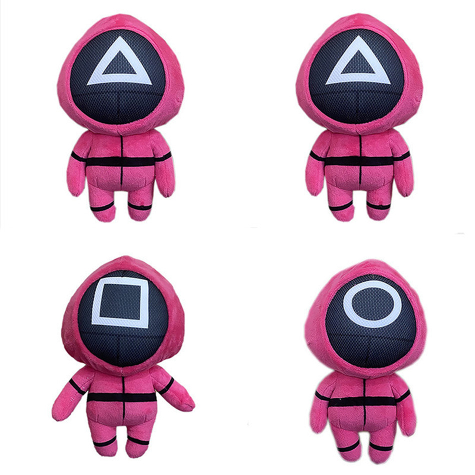 

Kawaii Peluche Squid Game Plush Toy Stuffed Doll Korean Funny Cartoon Squid Game Character Toys Halloween Christmas Kids Gifts