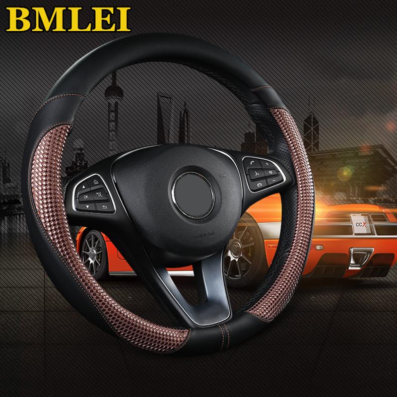 

Steering Wheel Covers Sport Cover Car For Cool Bling Diamond Design Chevy Microfiber Leather Men