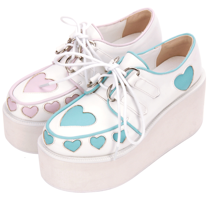 

High Heels Eight Inches Cosplay Japanese Anime Goth Kawaii White Woman Loli Cos Platform Pu Lolita Shoes 44 0ye3
