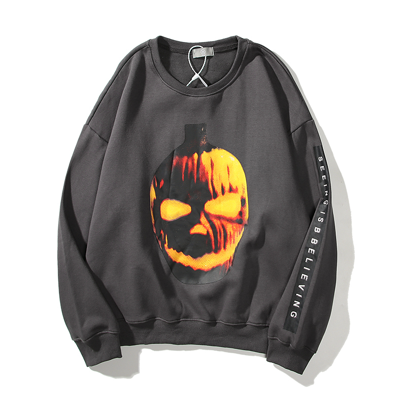 

2021 New Harajuku Carta Em Torno Do Pescoo Velo Moletom Homem e Mulher Coisas Estranhas Solto Casual Hoodies Streetwear Com Capuz Rllh, Dark grey