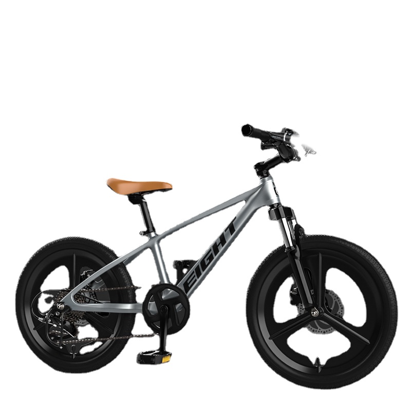 

IN STOCK 20 Inch 3 Spokes 7 Speed Bicycle Magnesium Alloy BMX Double Disc Brake Shock Proof Damping Children's Mountain Bikes, Silver