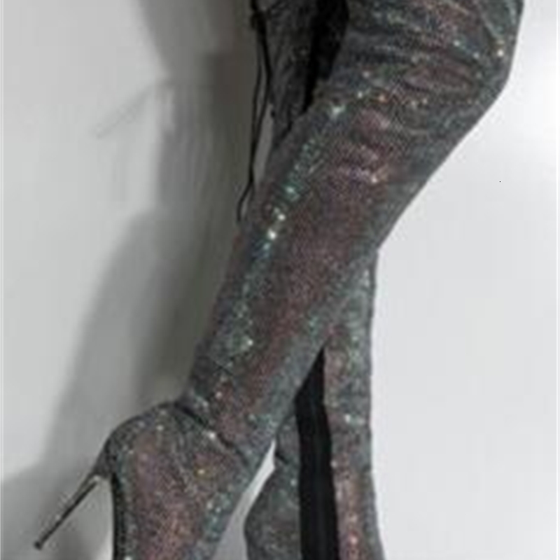 

boots women of luxury strass pointed toe-to-toe thin-heel boots black bling crystal thin heels tall long t4xq