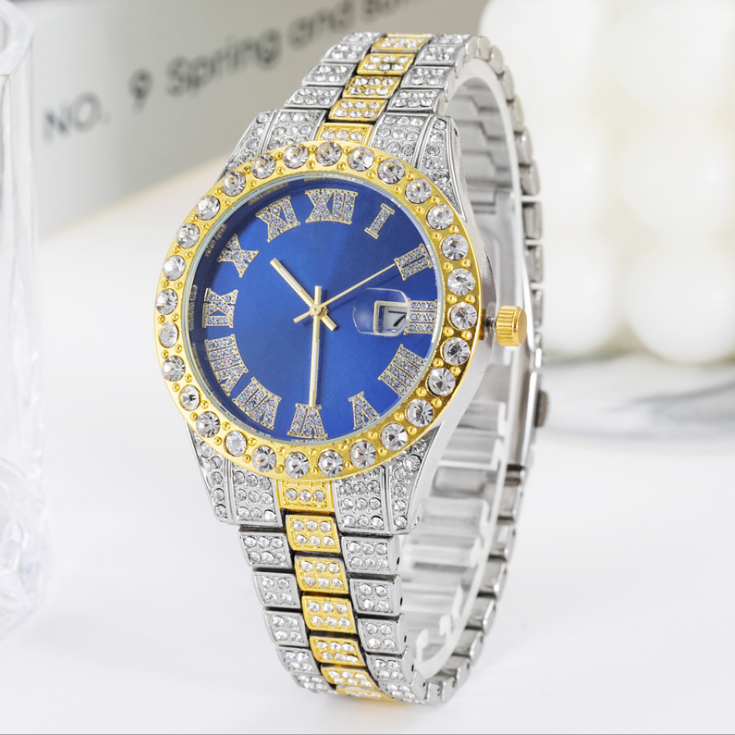 

Casual Business Extra Glaring Women Watch Shiny Ladies Watches Stars Diamond Date Quartz Battery Roman Number Wristwatches Multicolour Optional, Slivery;brown