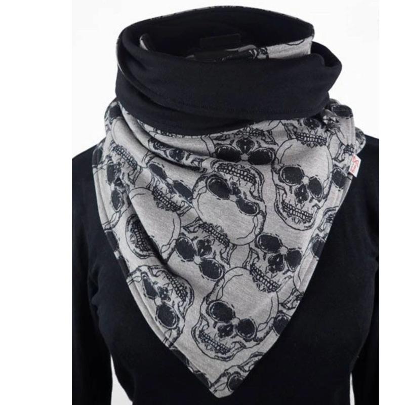

Scarves Halloween Scarf Unisex Button Soft Wrap Casual Warm Shawls Winter Women Plain Festival Cosplay Bufandas
