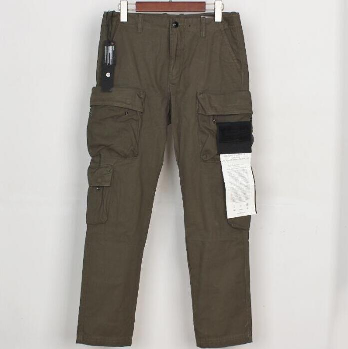 

21SS Spring Cotton Badge Embroidery Cargo Pant Casual Loose Pocket Long Trouser High Quality Spring Summer Hip Hop Pants 022706