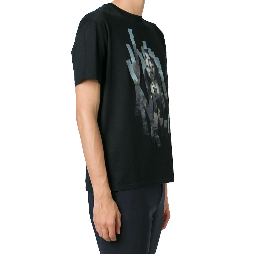 

2021 New Summer T-shirts Men 100% Pure Cotton O-neck Short Sleeve Tops Black Print Tees Brand Clothing Rayk