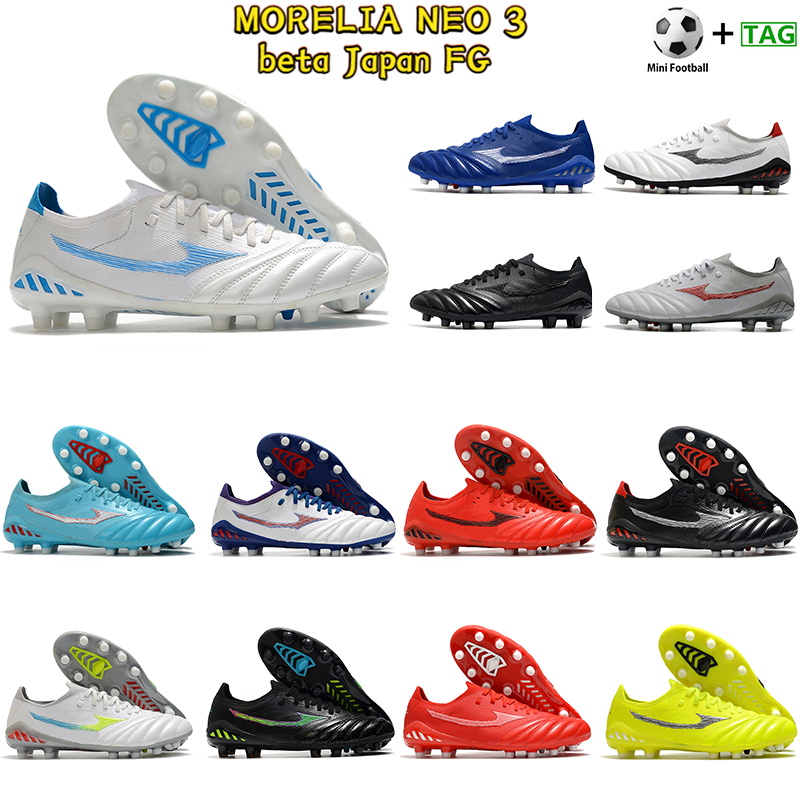 

Men morelia neo 3 beta Japan FG soccer cleats football shoes grey red volt black white multi silver deep blue jade mens sportss neakers, Bubble wrap packaging