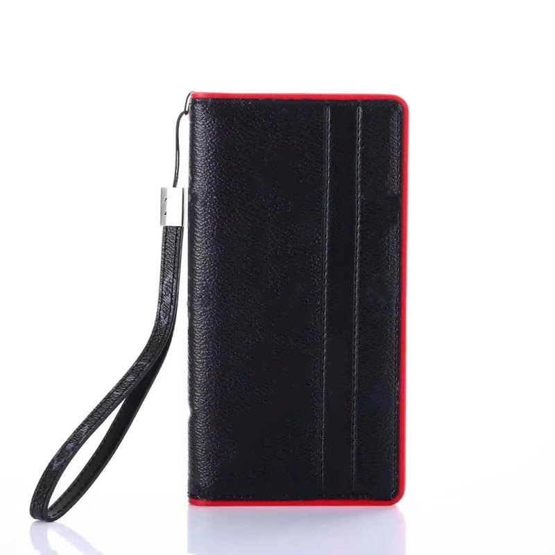 

For iphone 11 12 13 pro max XS XR Xsmax 7 8 plus Wallet Phone Cases High Quality Fashion Leather Card Pocket Holder Designer Cellphone Case Cover, Brown flower