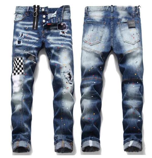 

2021 new designer jeans mens denim pants business Must-have spring and summer gentlemen Imported high-quality denim Soft comfortable thick Luxury high-end trousers