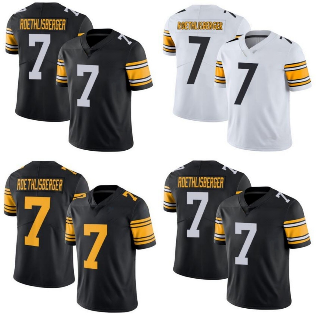 

Pittsburgh Steelers Men #7 Ben Roethlisberger Women Youth Season Jersey, Black