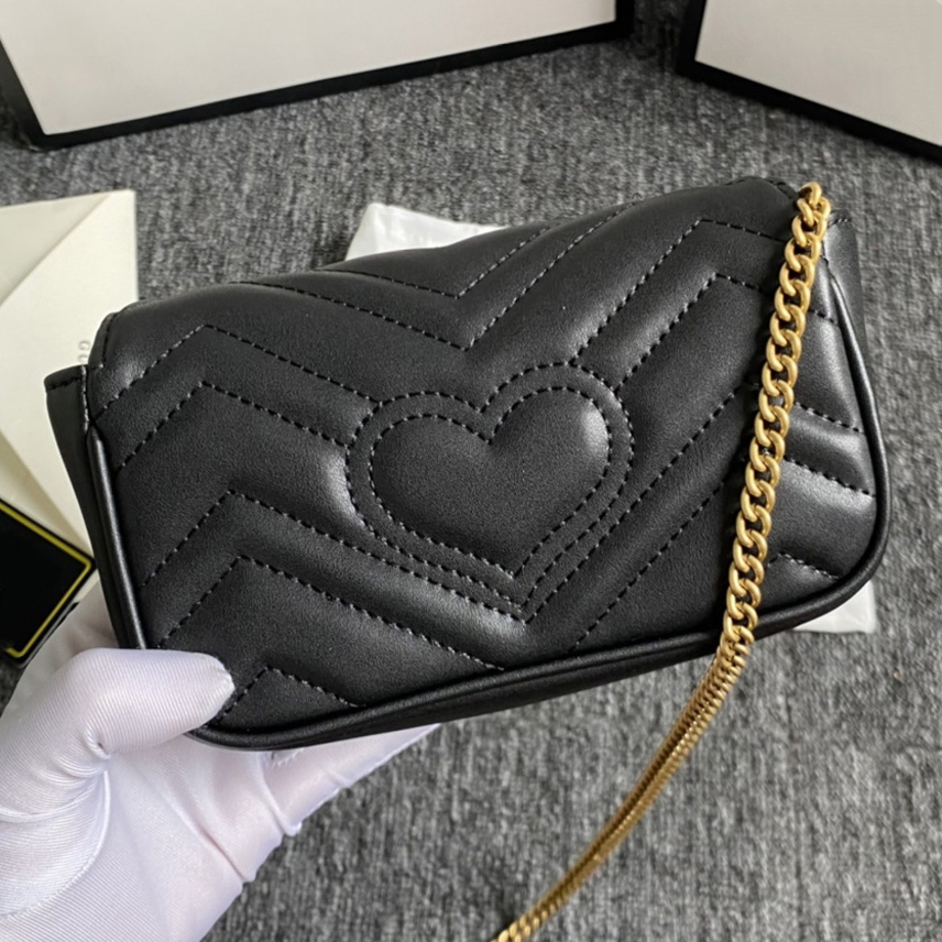 

Top Quality Designer Bag Woman Fashion Chain Handbags Shoulder Bag Designers handbag Lady Genuine Leather Banquet Black Wite Messenger Crossbody mini Bags 16.5cm 07, Make up the difference