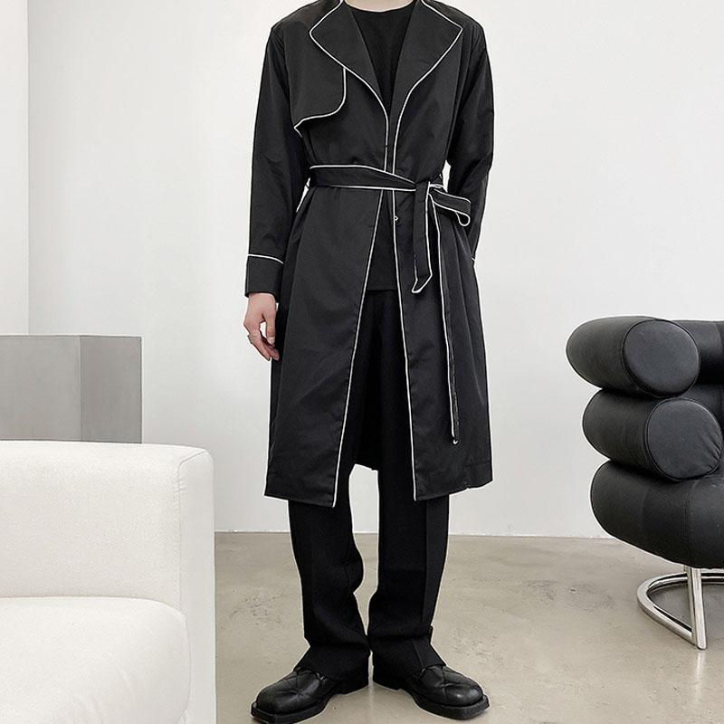 

Men's Trench Coats Men Casual Thin Long Coat Male Women Streetwear Vintage Fashion Loose Jacket Cardigan Outerwear, 1508