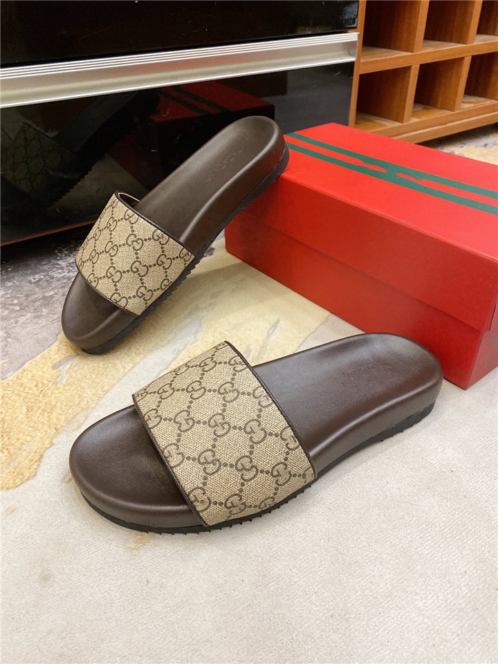 

Summer Slipper Men's Gladiator Sandal Slipper Beach Mens Slides Designer Shoes Men Bath Slippers Genuine Leather Sandals Man, Black