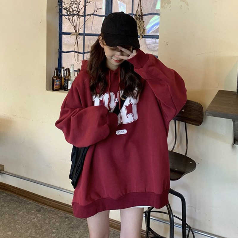 

2021 plus oversized sweater women's new autumn and winter Japan and South Korea loose print ins, Navy