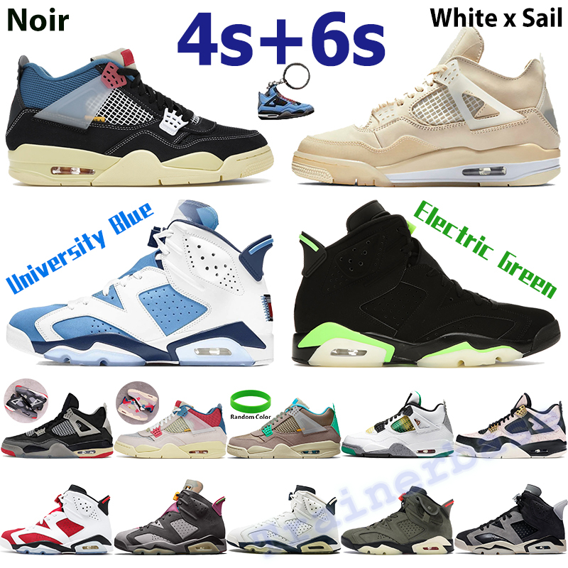 

AJ 4 air jordan 4s Men basketball shoes white x sail bred guava ice noir oreo 6s sneakers electric green UNC university blue black cat mens sports trainers, Bubble wrap packaging