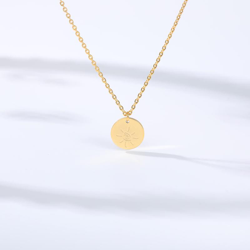 

Pendant Necklaces Crescent Sun Kettingen Voor Vrouwen Accessoires Rvs Lange Ketting Dubbele Hoorn Hangers Rose Gold Zus Geschenken
