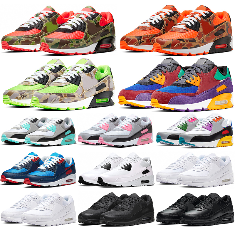 

90 running shoes 90s men women Triple White Black Orange Camo Viotech Laser Blue Be True Outdoor Sports Sneakers