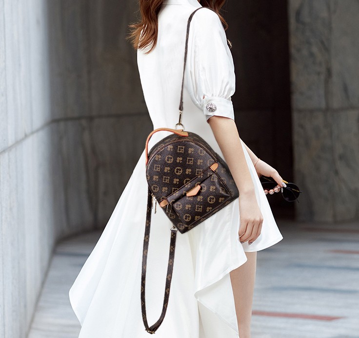 

backpack lady Leather designer Backpacks fashion back pack fow women handbags Presbyopic shoulder Purse Cross body bag, With logo