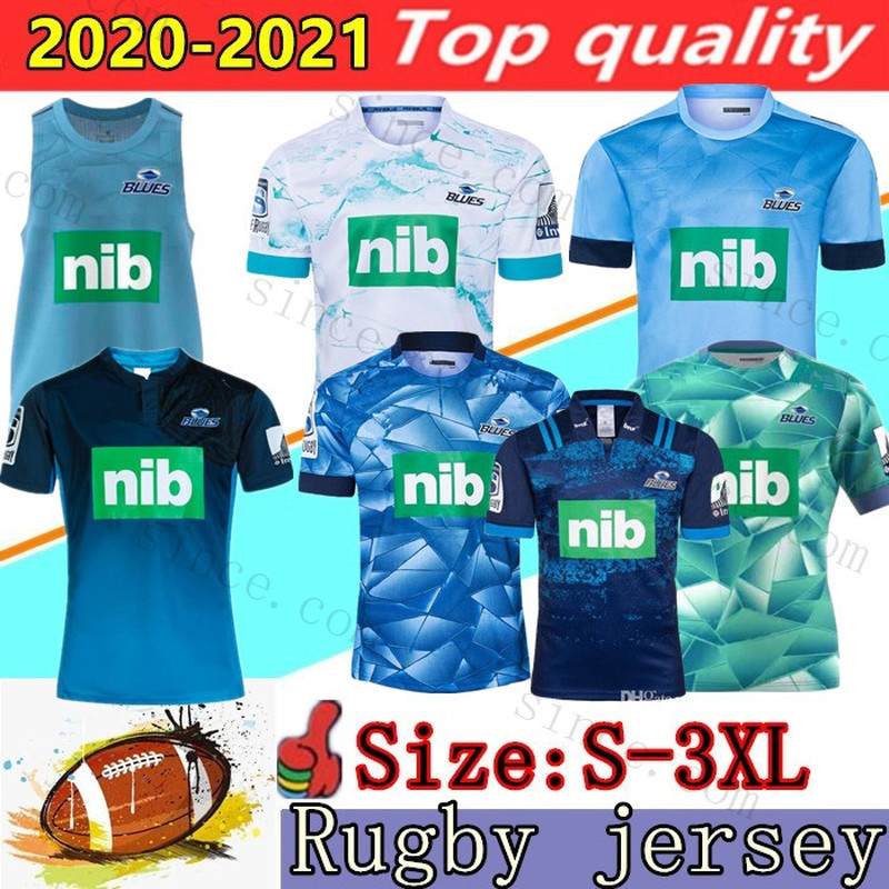 

Mens 2020 BLUES Super Rugby Jersey Training Jerseys National Rugby League Singlet shirts Size S-3XL shirt Zealand Blues Performance Tee-Factory Outlet