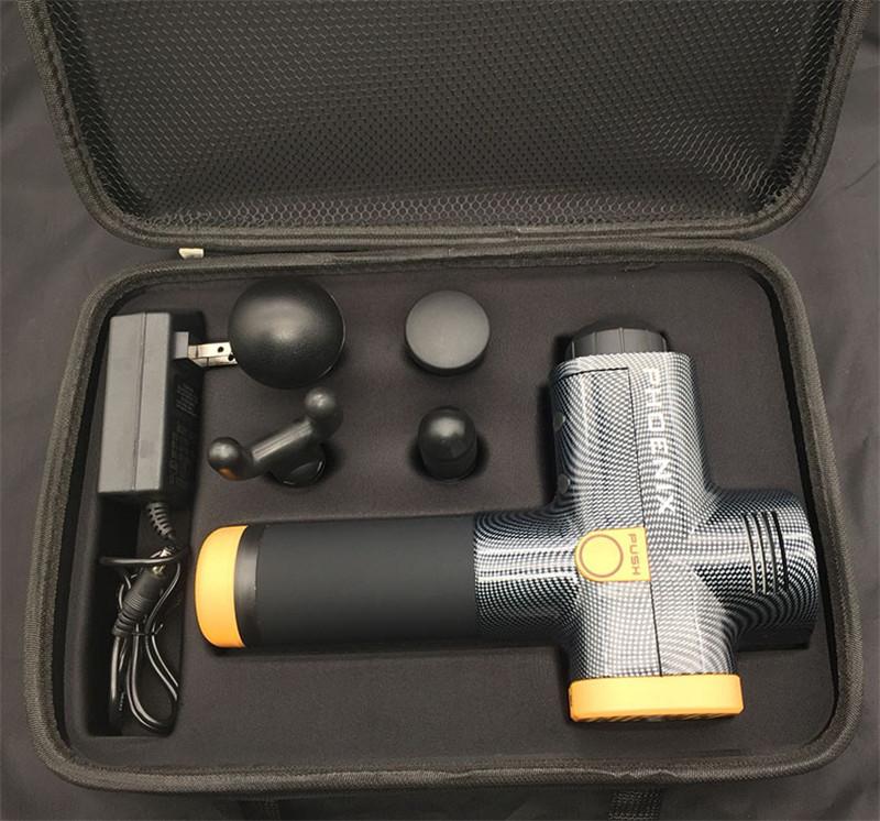 

4 Heads 3 Files 24V Brushless Body Muscles Relaxing Relief Pains LED Massage Guns Magic Electronic Therapy Body Massage Guns