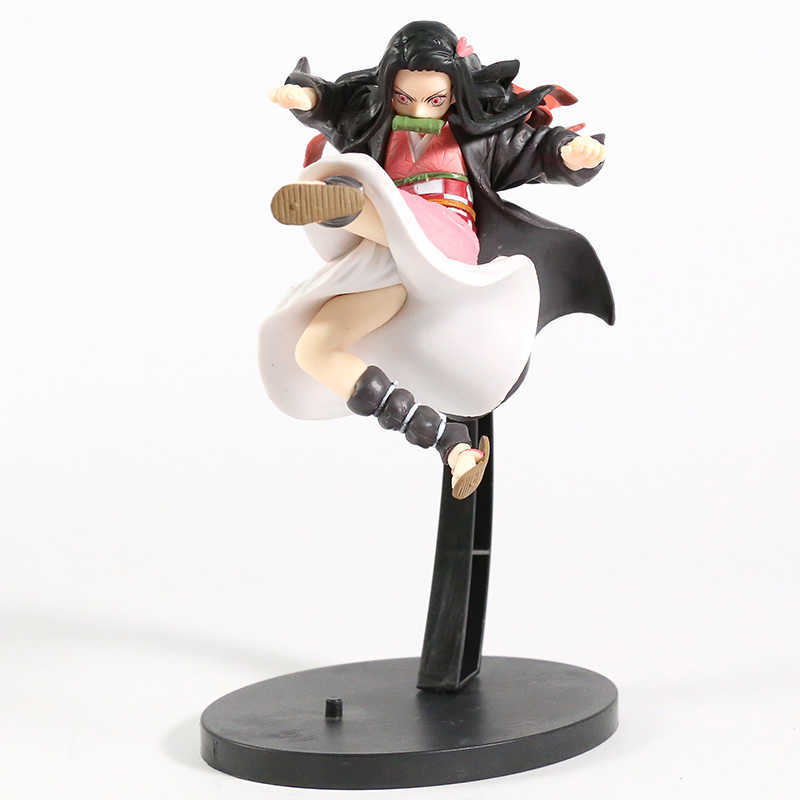 

Vibration Stars Demon Slayer Kamado Tanjirou Nezuko PVC Figure Anime Model Toy Collectibles Gift Q0722, Nezuko no box