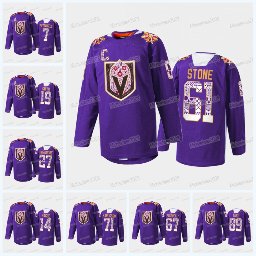 

Mark Stone Vegas Golden Knights 2021-22 Hispanic Heritage Night Jersey Jack Eichel Alex Pietrangelo Robin Lehner Max Pacioretty Stephenson W, Black;red