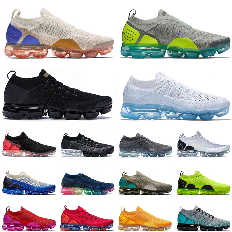 

2021 Top Fashion Running Shoes Vapours Tn Plus Men Women FLY KNIT MOC 2 Neutral Olive Triple White Off Mica Green University Gold Red Orbit Be True Trainers Sneakers, W2 be true 36-45