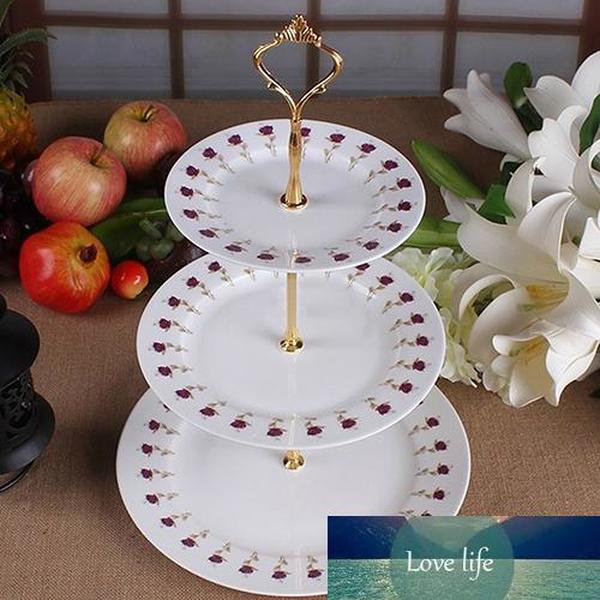 

3 Tier Cake Stand Afternoon Tea Wedding Plates Party Tableware New Bakeware Plastic Tray Display Rack Cake Decor Tool For Party