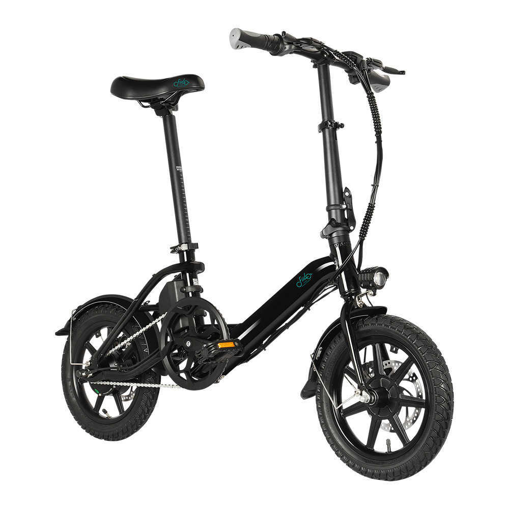 

FIIDO D3Pro Mini Folding Bicycle Electric 2 Wheels Electric-Bicycles 14 Inch 36V 250W 7.5ah Electrics City Bike Only 17.5KG, Black