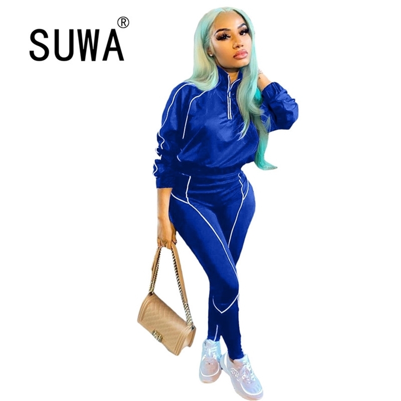 

Workout Clothes 2 Piece Outfits For Women Sets Long Sleeve Pullover Sweatshirt Top High Waisted Pants Cool Girl Streetwear 210525, Burgundy