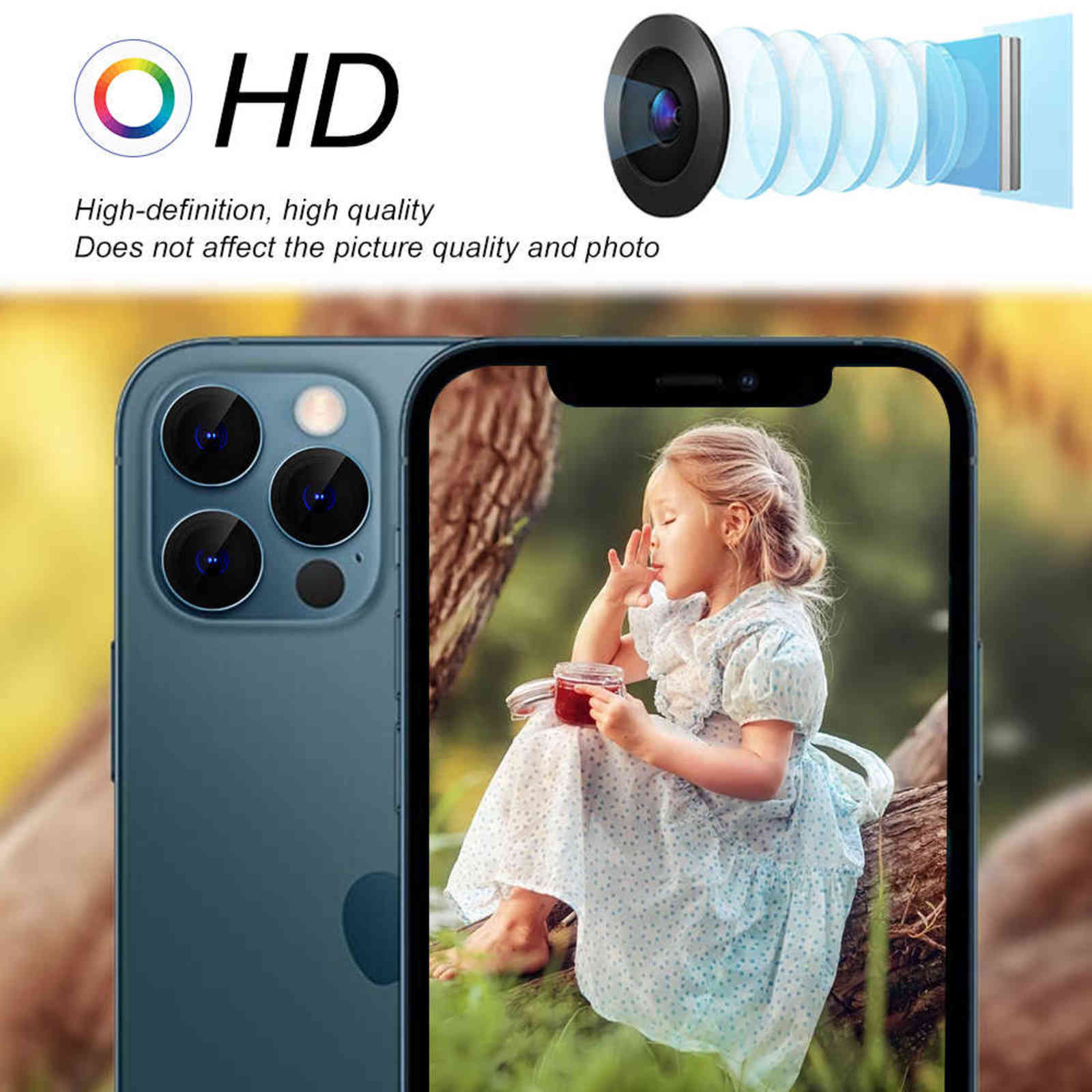 For IPhone 12 Pro Max 13 12 Mini Case Metal Camera Lens Screen