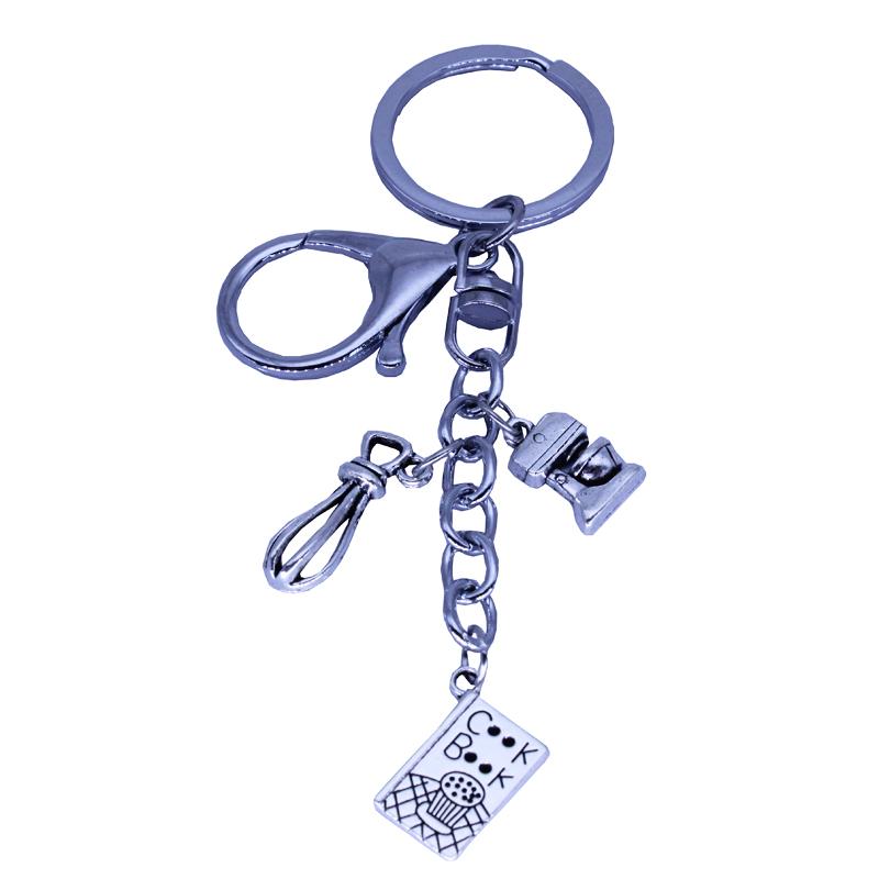 

Keychains Cooking Accessories Gifts Cook Book Kitchenware Charms Key Ring Mom Lover Keychain