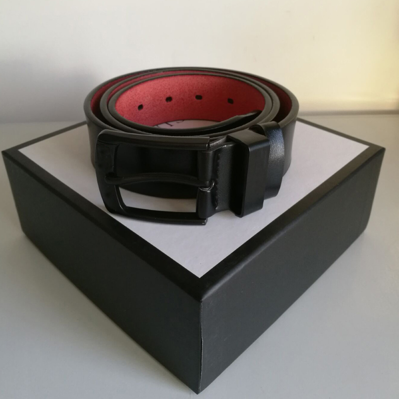 

Designer Hot Men Belts New Famous Cowskin Belt Smooth Needle Buckle Women Top Quality Leather Designer Belts for Men, Black;brown