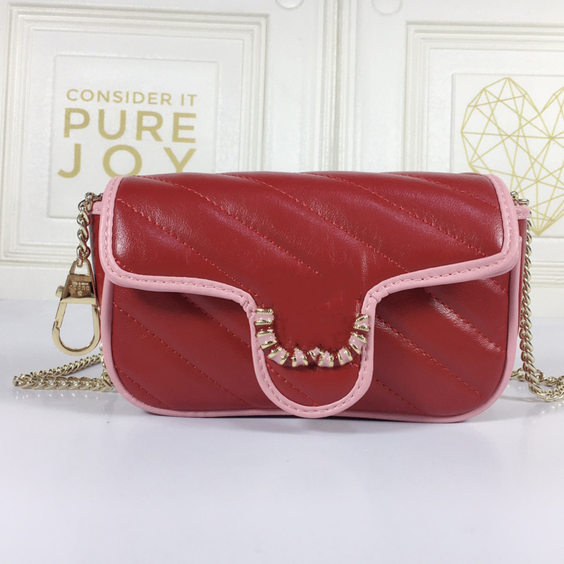 

Women Luxurys Designers Bags 2021 Fashionable one-shoulder messenger bag shiny noble classic color matching retro comfort Numbering 476433 size 16.5*10.2*5.1cm