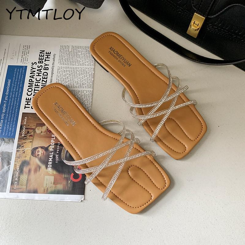 

Slippers Flat Shoes Female Ladies' Women Summer Slides Rome Ytmtloy Zapatillas Mujer Casa Sapatos Femininos Escarpin Femme, Black