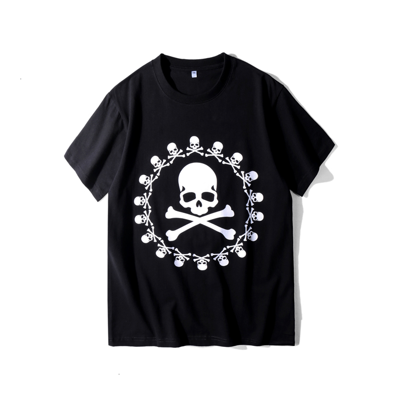 

2021 New Ss Latest Summer Hip Hop Mastermind Japan Men Women Mmj Black White Skeleton Short Sleeve Tees Oversize T-shirts Cotton WUMH