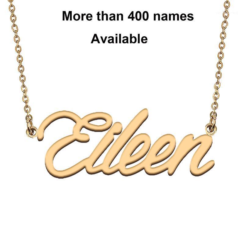 

Chains Cursive Initial Letters Name Necklace For Eileen Birthday Party Christmas Year Graduation Wedding Valentine Day Gift