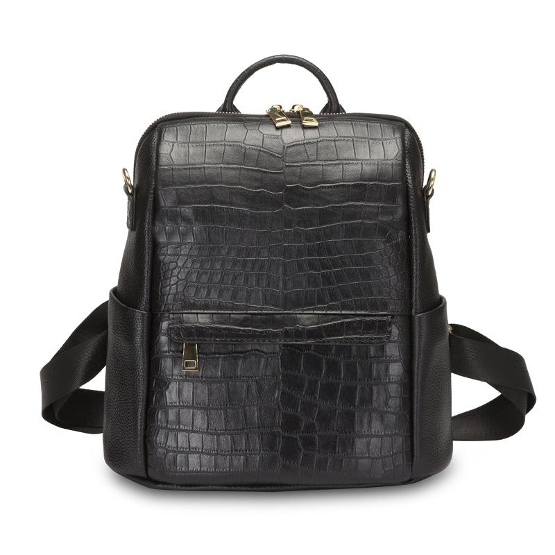 

Backpack 194 Men Casual Genuine Leather Large Outdoor, 194-2