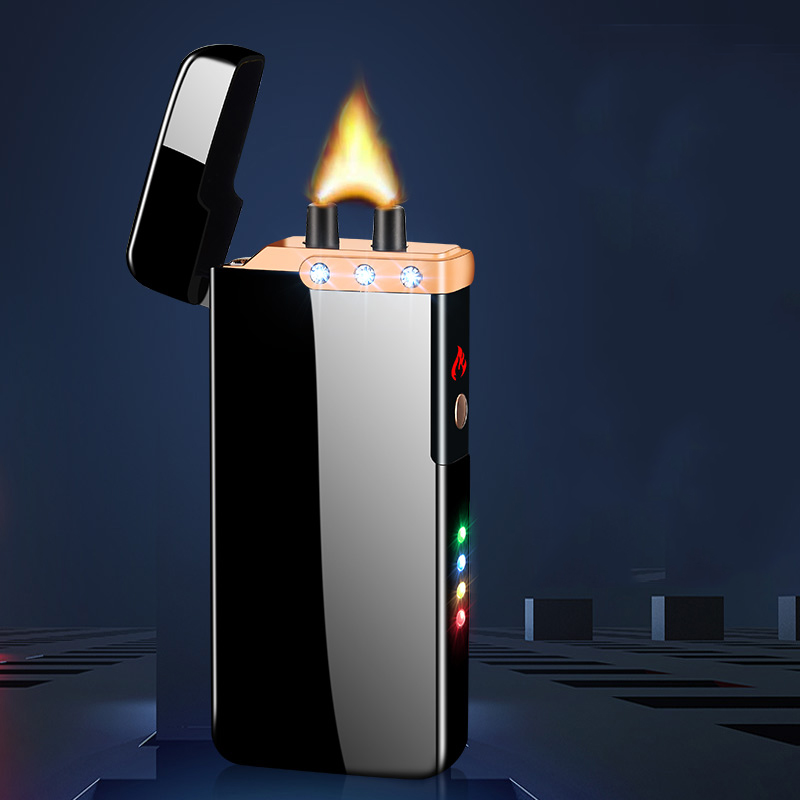 

Extra arge Arc Ciga ighter USB charging ighter Pasma cigarette cigar ighters Windproof fame Eectronic ighter