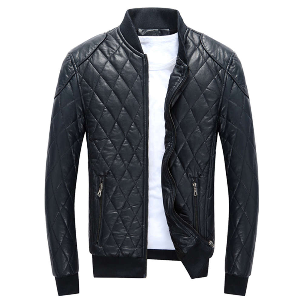 

2020 Men's Jackets Motorcycle PU Jacket Male Autumn Casual Leather Coats Slim Fit Mens Brand Clothing, Black;brown