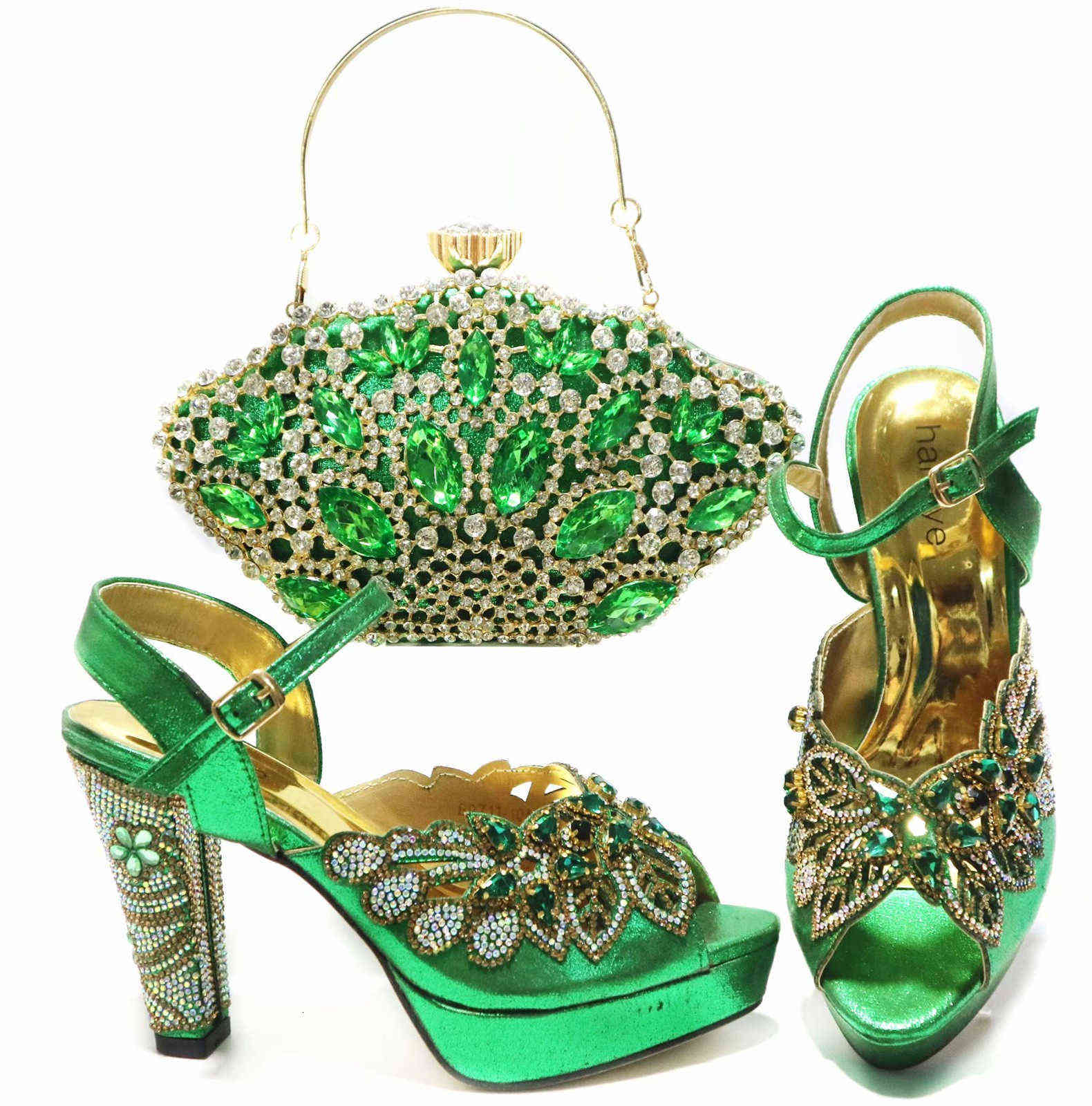 

Top Selling High Heels Peep Toes Shoes Matching Handbag Set, Red