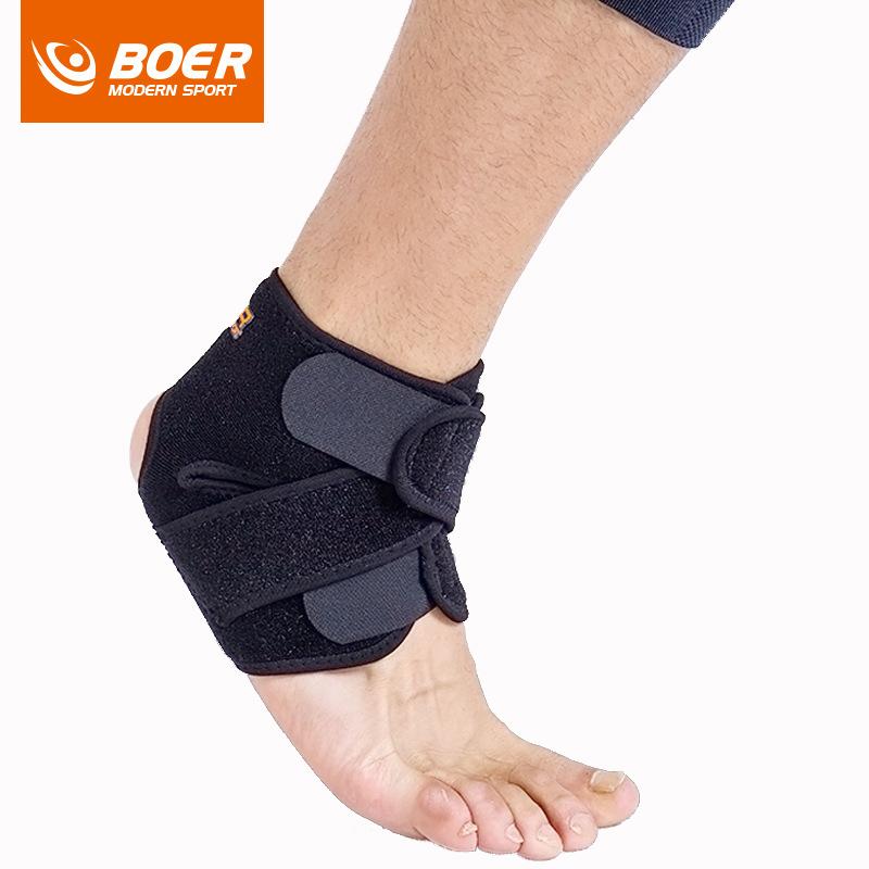 

Ankle Support BOER 1PC Brace Product Foot All Sports Sprained Adjustable Ankles Guard Warm Nursing Care For Universal Gym, As pic