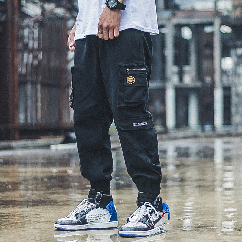 

2021 New Autumn Newly Fashion Men Jeans Loose Fit Casual Big Pocket Cargo Pants High Quality Japanese Vintage Streetwear Hip Hop Joggers 77q, Army green