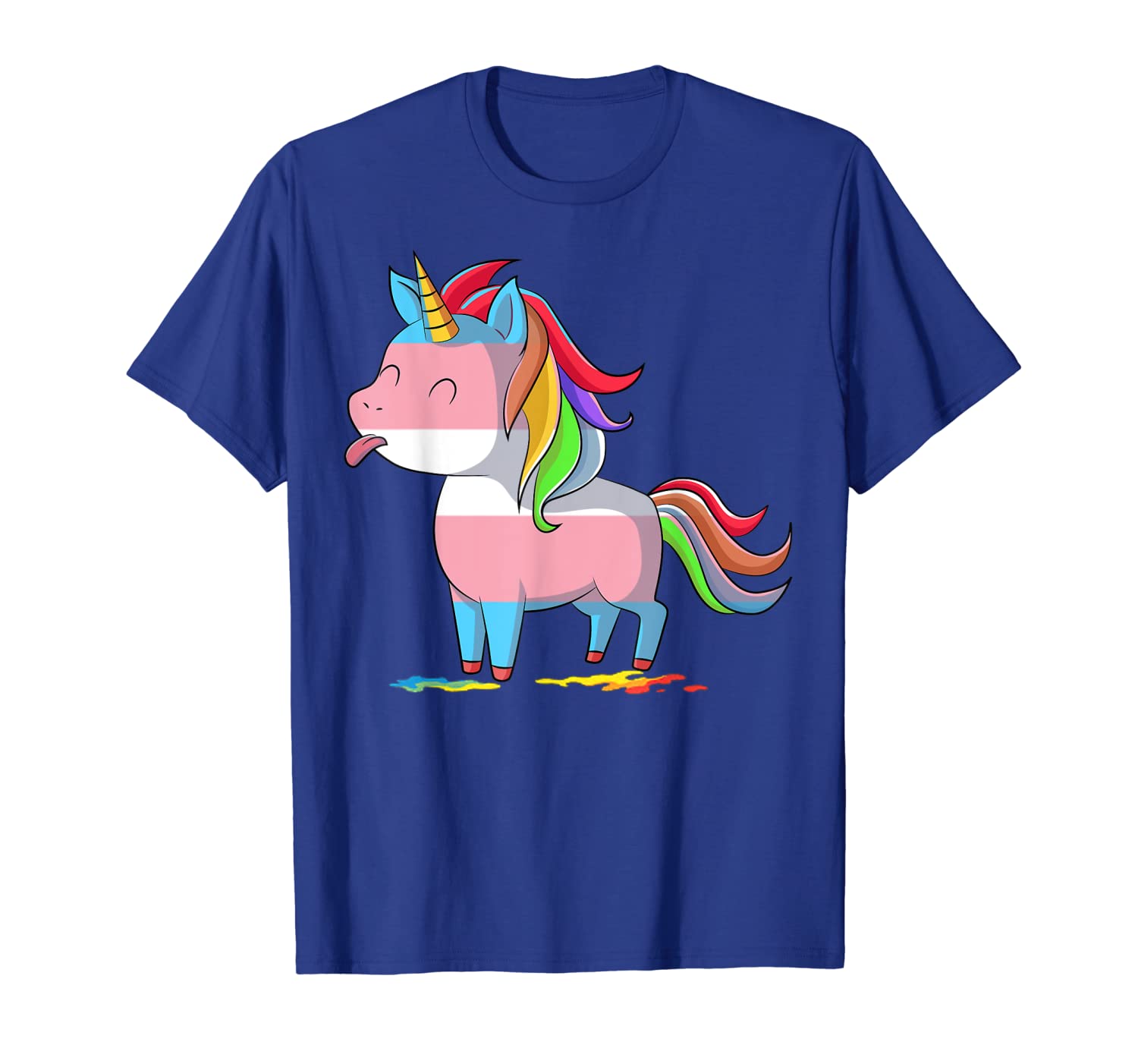

Transgender Unicorn-LGBTQ Trans Pride Shirt, White;black