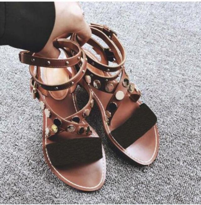 

2021 Summer Women Sandals Summer Flats Sexy Ankle High Boots Gladiator Sandals Women Casual Flats Shoes Ladies Beach fisherman Sandals ty6we, A1