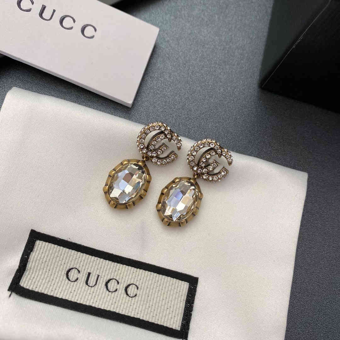 

70% OFF Luxury Jewelry Short geometric women's temperament Crystal Trend Earrings Fashion