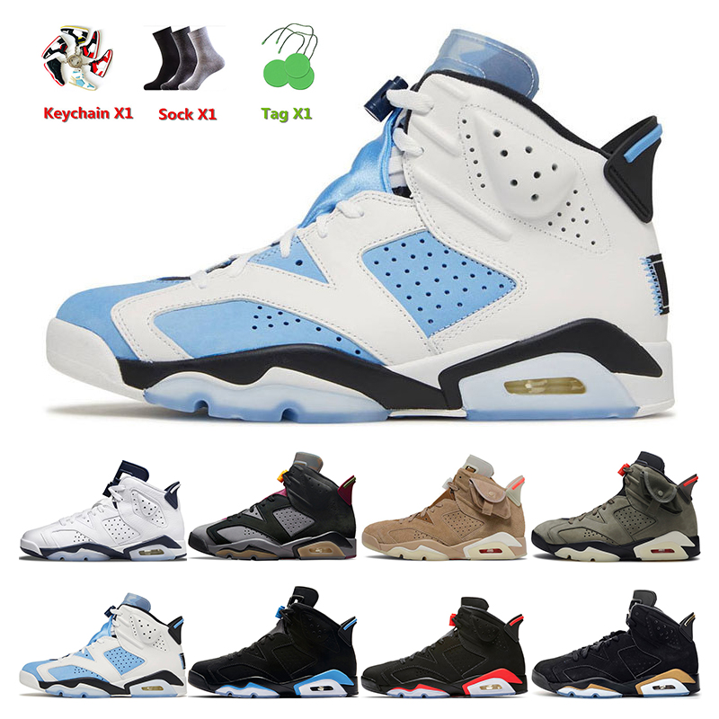 

men basketball shoes 6 Midnight Navy UNC Bordeaux British Khaki sneakers sports Hare infrared Sail Brown men trainer Athletic mens trainers