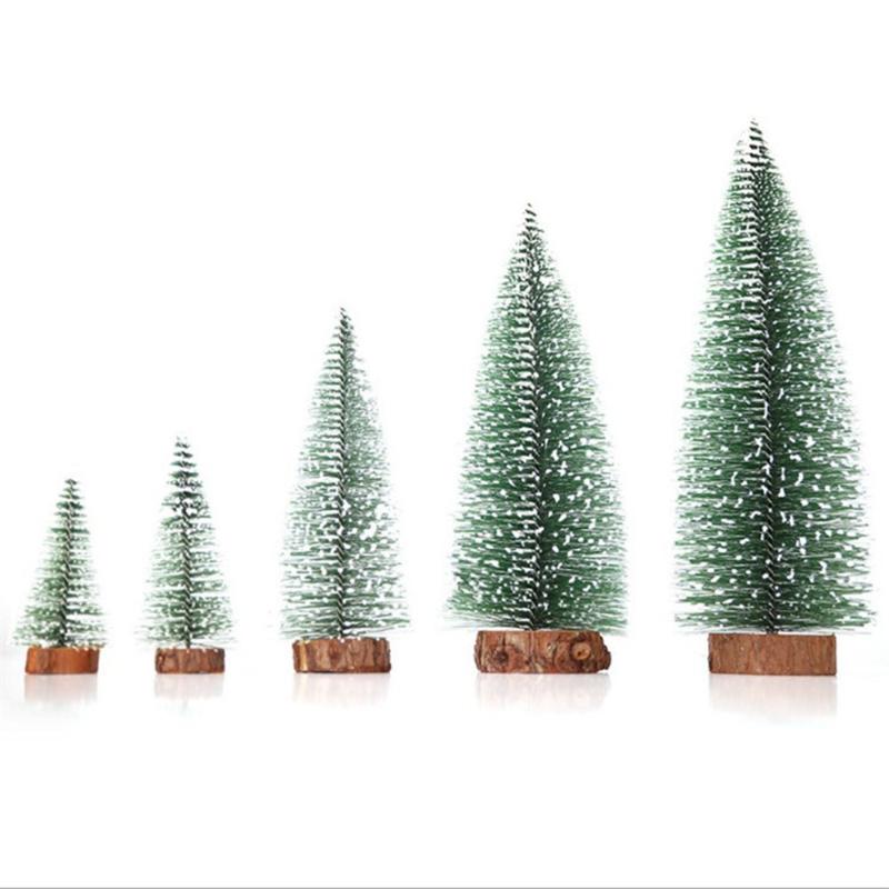

Christmas Decorations Cedar Trees Gifts Party Placed Pine DIY Home Table Ornaments Desktop Kids Mini Decoration Snow Landscape Festival