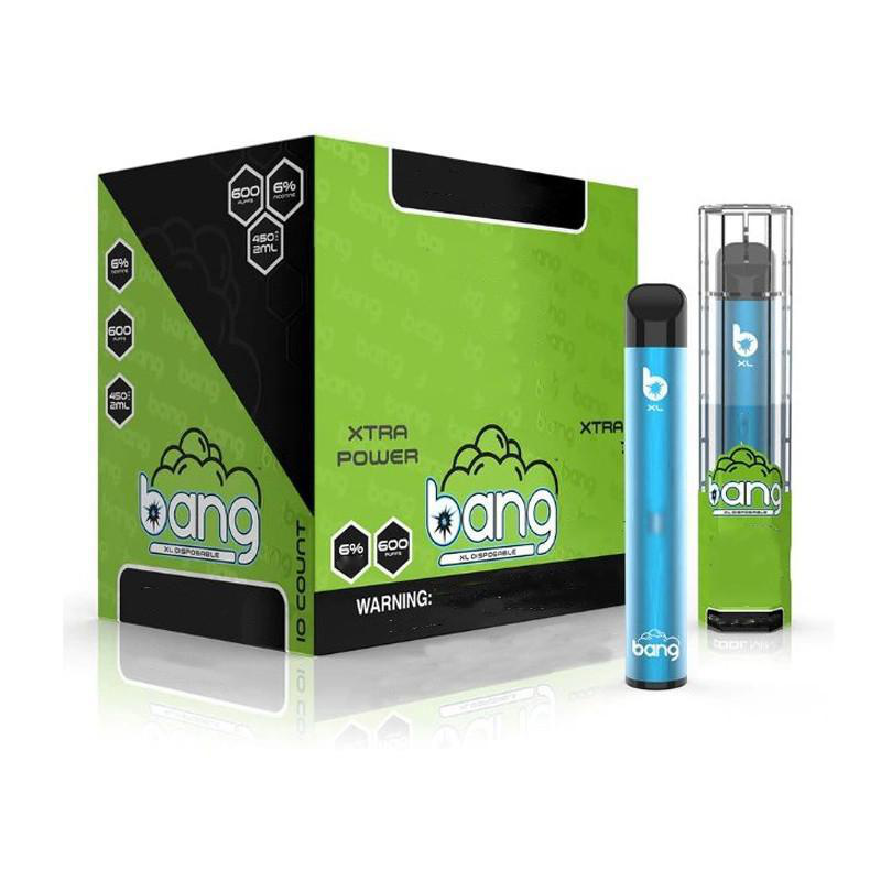 

Bang XL Disposable E-cigarettes Vape Pen 600Puffs 2ml Empty Pods Cartridge 450mAh Battery Vaporizers e cigarette Starter Kit